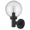 Z-Lite Laurent Outdoor Wall, 1-Light, 8 In.W x 9 In.L x 12.5 In.H, Black/Clear Seedy 599M-BK - alternate 2